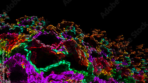 背景素材（カラフルなブロック）