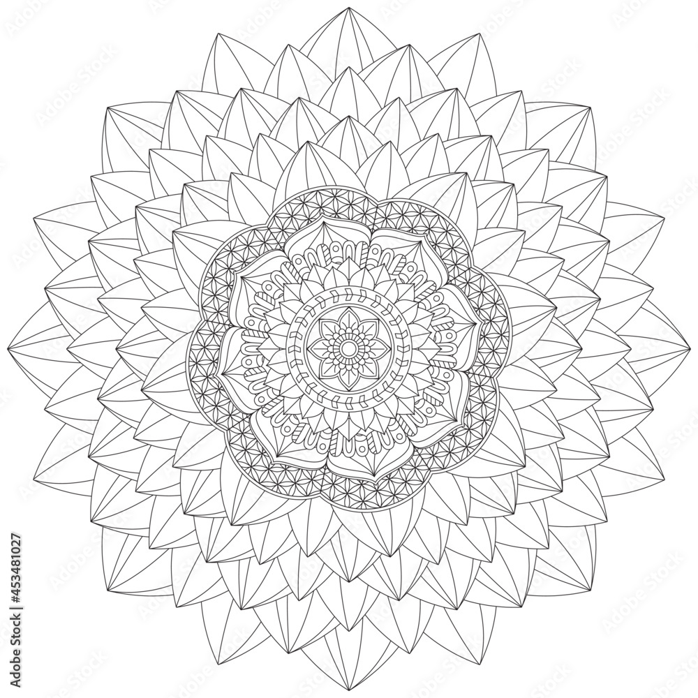 Leaf Flower Petal Coloring Mandala Art Simple Graphic Shape Vector Floral Oriental Outline Vintage Decorative Elements Pattern Illustration Islam Arabic Indian Turkish Mystic Religion Morals Lotus Leaf Flower Petal Coloring Mandala Art Simple Graphic Shape Vector Floral Oriental Outline Vintage Decorative Elements Pattern Illustration Islam Arabic Indian Turkish Mystic Religion Morals Lotus