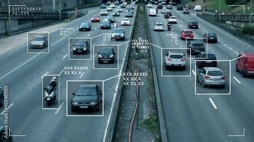 Video surveillance on the motorway, License Plate Reading Camera