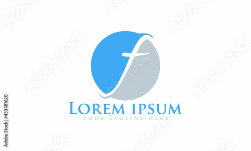 The Best Design F logo unique modern minimalist simple creative abstract and vector