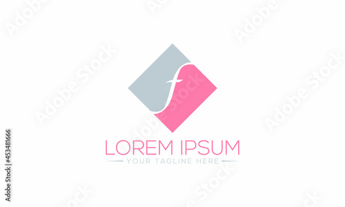 The Best Design F logo unique modern minimalist simple creative abstract and vector