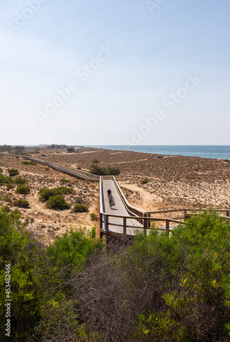 Boardwalk at the dunes, Praia do Garrão, Almancil, Algarve