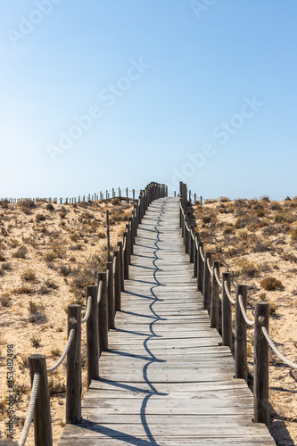 Boardwalk to the beach, Praia do Garrão, Almancil, Algarve