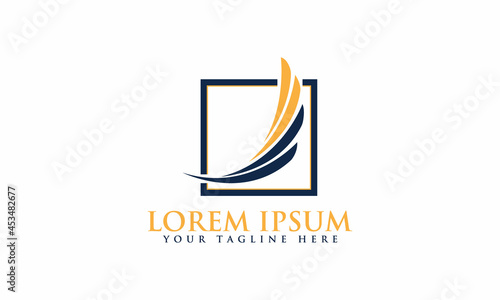 The Best Design finance logo unique modern minimalist simple creative abstract and vector