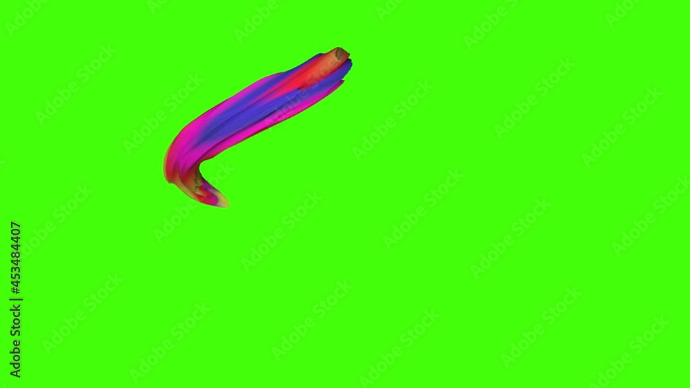 Abstract colorful 3D Shape animation on green screen chroma key, graphic design element Abstract colorful 3D Shape animation on green screen chroma key, graphic design element