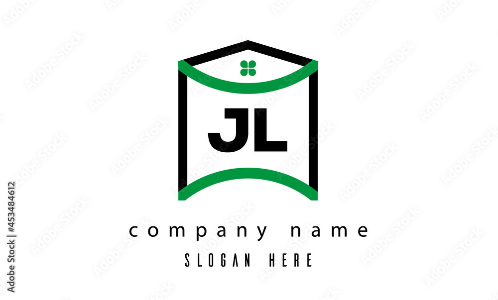 JL creative real estate latter logo vector JL creative real estate latter logo vector
