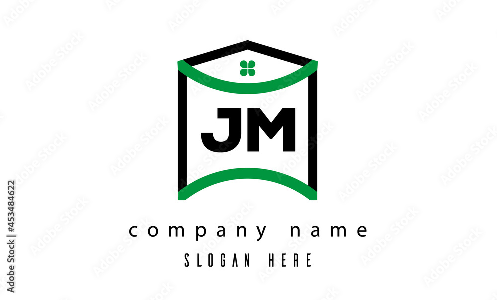 JM creative real estate latter logo vector JM creative real estate latter logo vector
