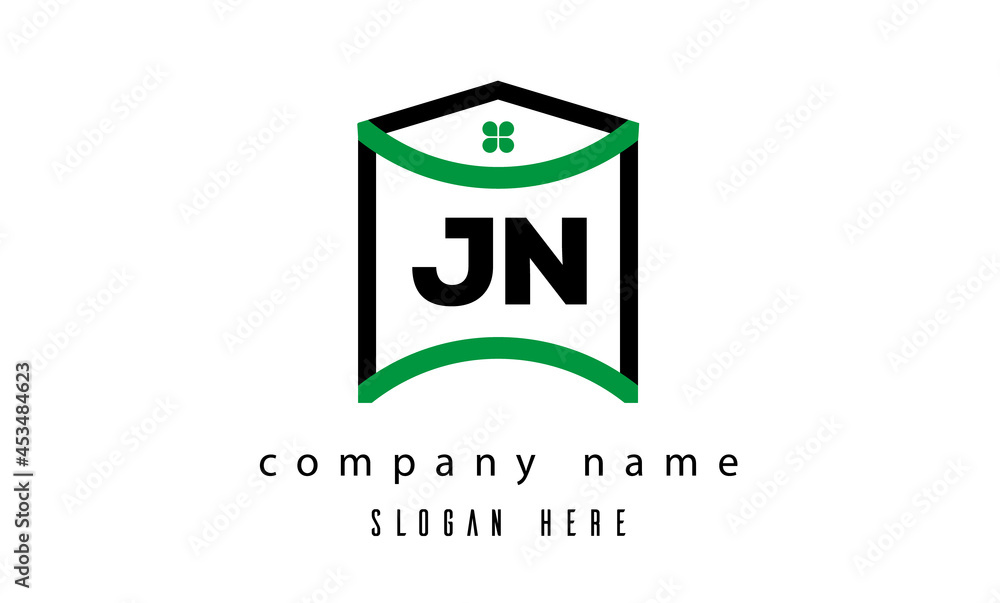 JN creative real estate latter logo vector JN creative real estate latter logo vector
