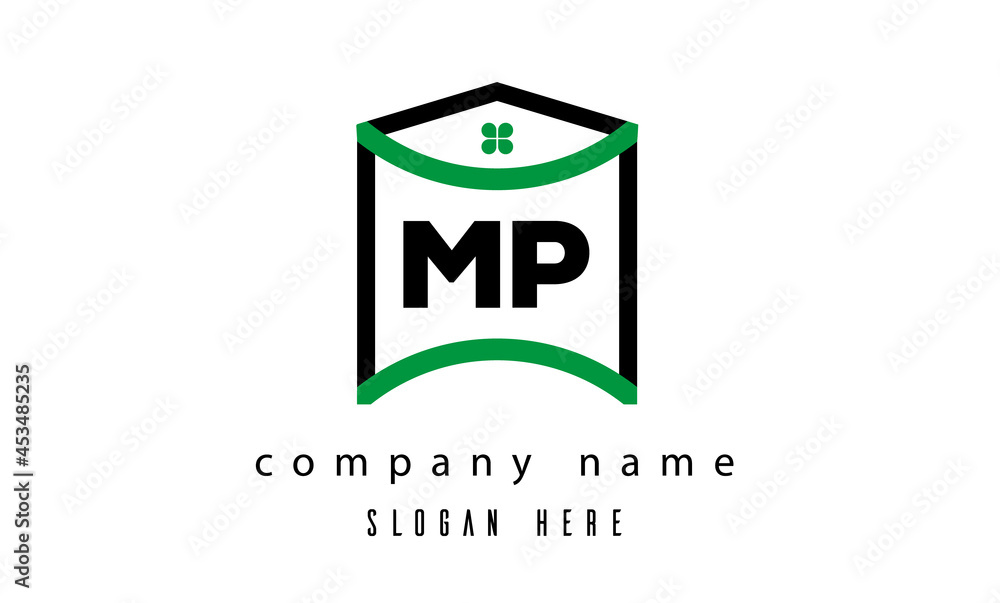 MP creative real estate latter logo vector MP creative real estate latter logo vector
