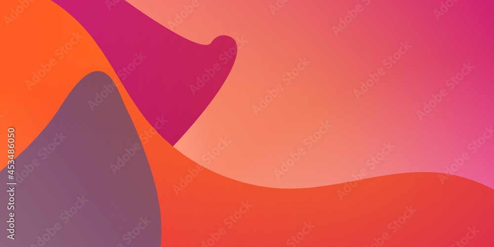Modern orange and pink abstract wave fluid dynamic background. Abstract blue background dark curve presentation template. Suit for business, flyer, brochure, business card, and poster background. Modern orange and pink abstract wave fluid dynamic background. Abstract blue background dark curve presentation template. Suit for business, flyer, brochure, business card, and poster background.