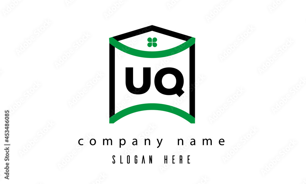 UQ real estate latter logo vector UQ real estate latter logo vector