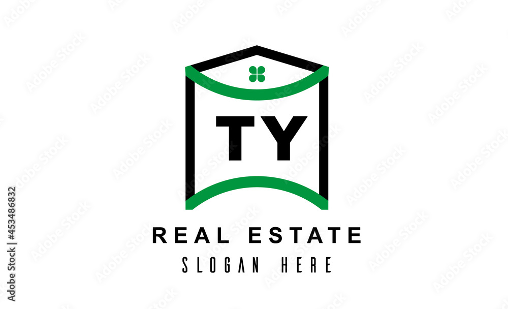 TY real estate latter logo vector TY real estate latter logo vector