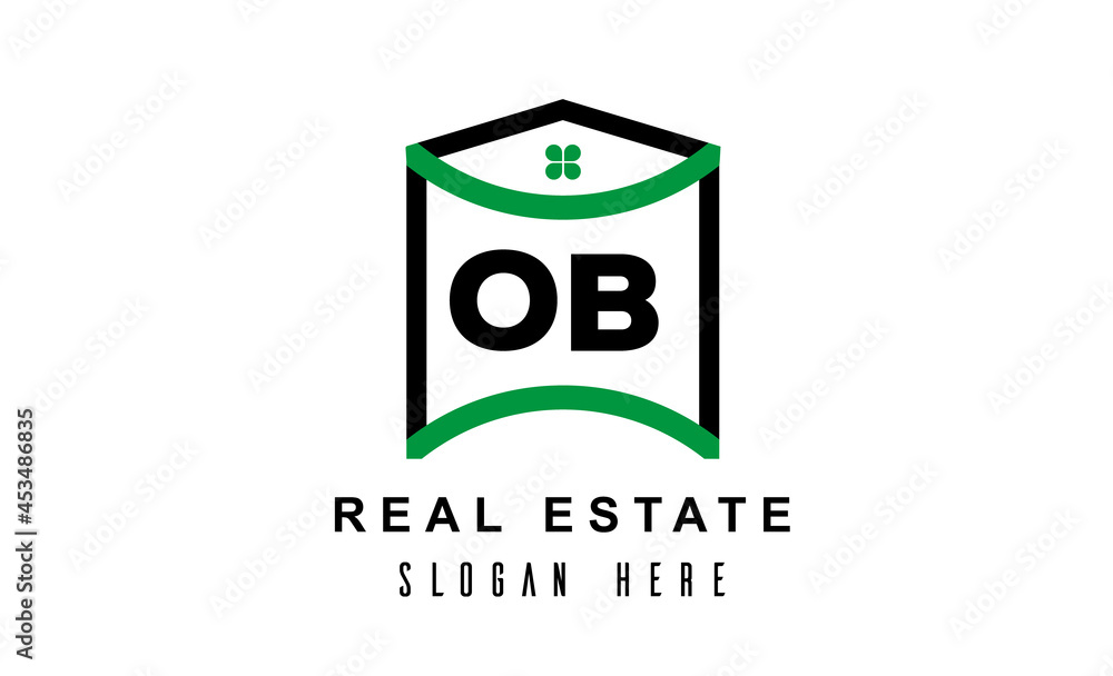 OB real estate latter logo vector OB real estate latter logo vector
