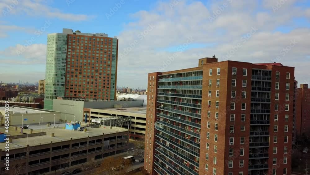 Rising Crane Shot of Apartment Buildings-2 Rising Crane Shot of Apartment Buildings-2