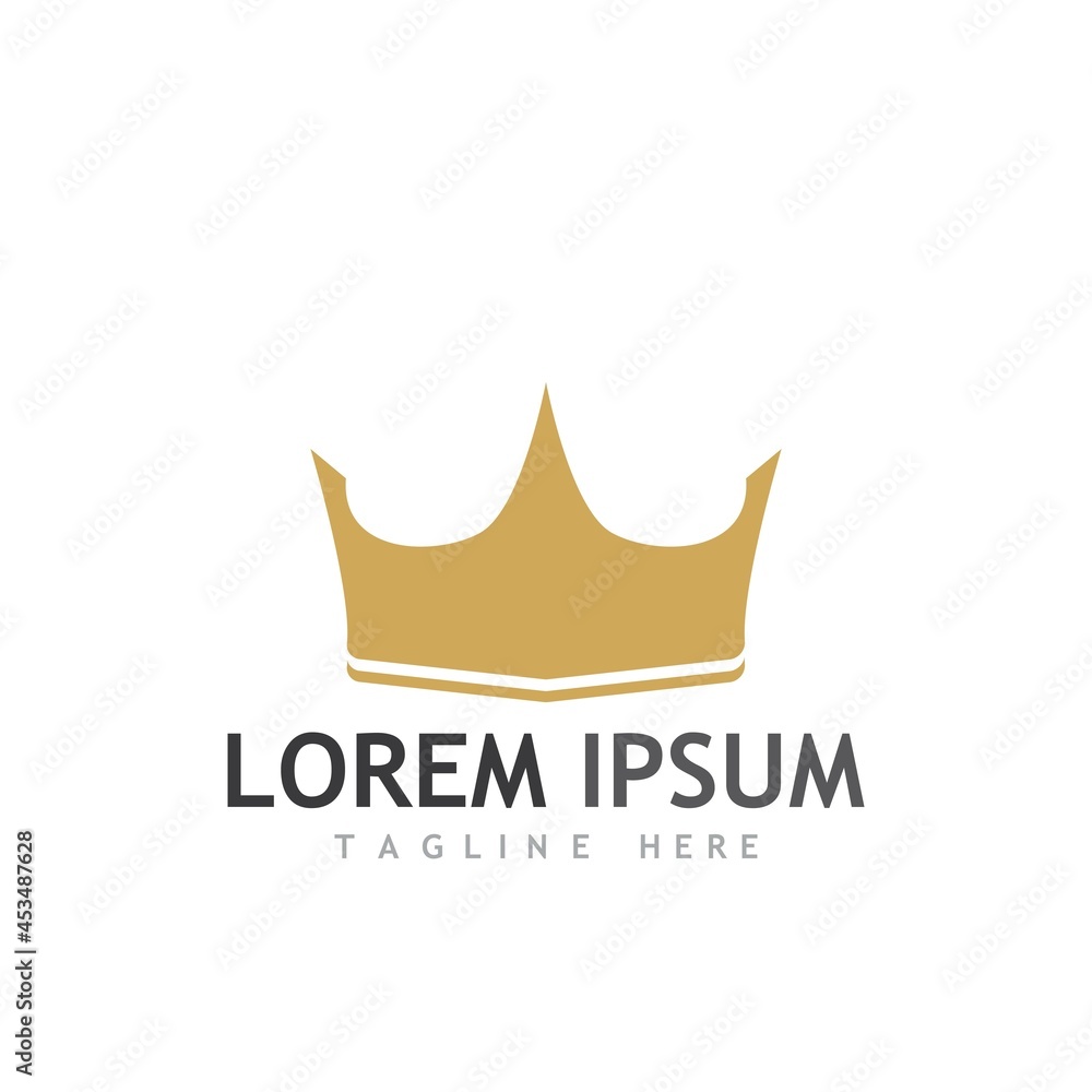 Obraz premium Crown Logo Template vector icon
