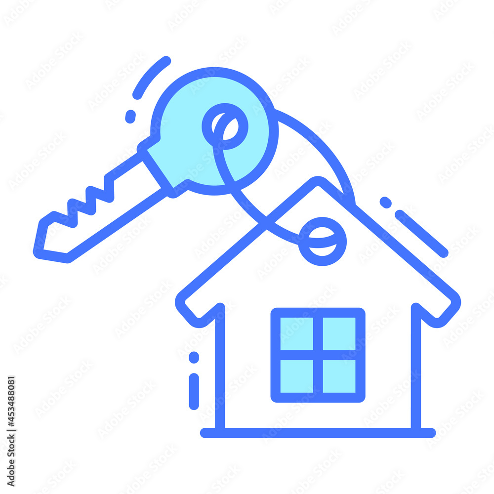 house key trendy icon, glyph style isolated on white background. Symbol for your web site design, logo, app, UI. house key trendy icon, glyph style isolated on white background. Symbol for your web site design, logo, app, UI.