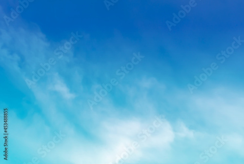 White clouds on blue sky, cloudy sky background