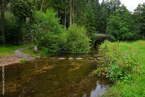 Fluss Teinach am Premiumwanderweg  Der Teinacher  im Nordschwarzwald rund um Bad Teinach
