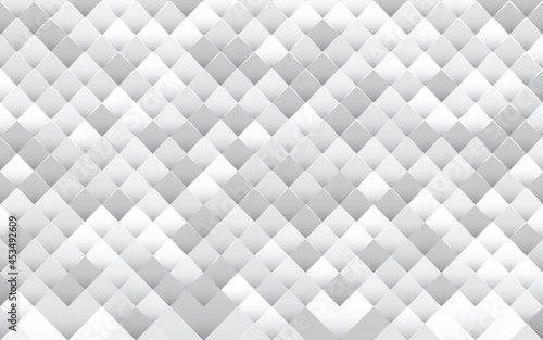White abstract geometric mosaic pattern background. Vector illustration