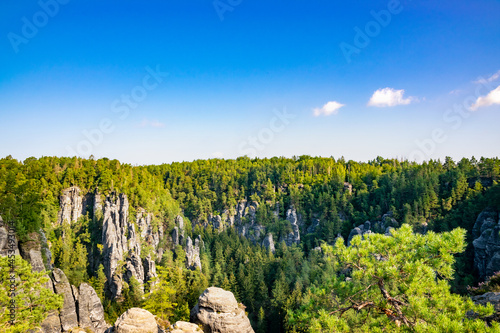 Rock formations at the saxon switzerland 