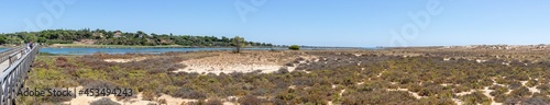 Panoramic view of the Ria Formosa Natural Park, Quinta do Lago, Algarve
