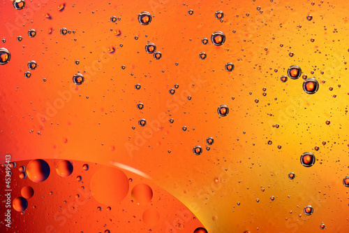 small bubbles in a glass of water