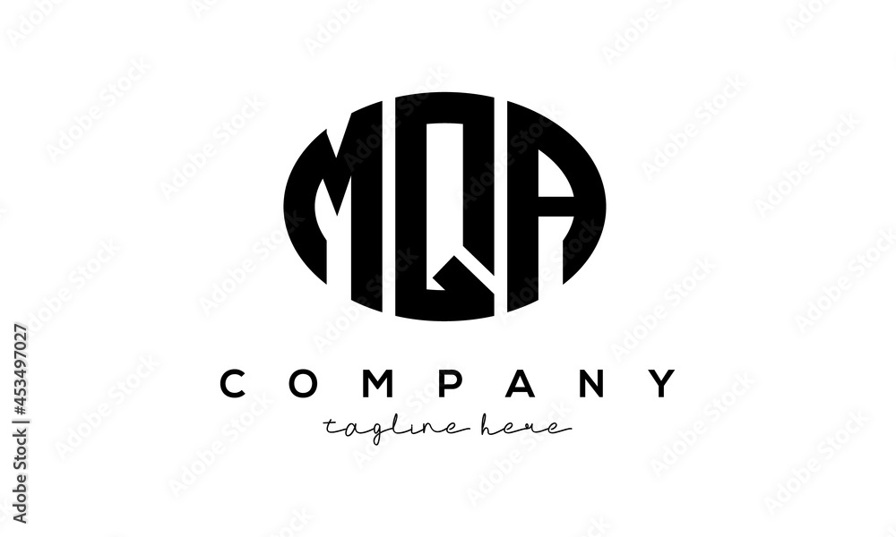 MQA three Letters creative circle logo design