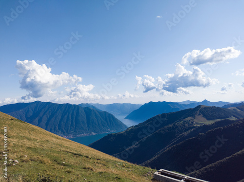 View of Lake Como from Tremezzo mountain photo