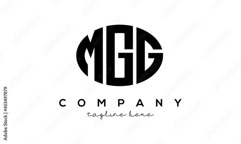 MGG three Letters creative circle logo design MGG three Letters creative circle logo design