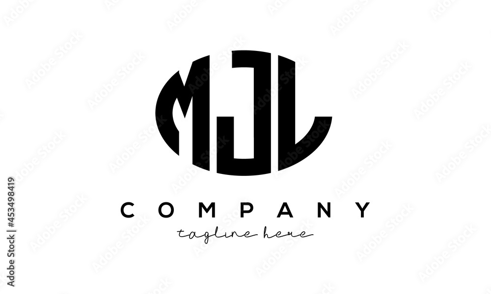 MJL three Letters creative circle logo design MJL three Letters creative circle logo design