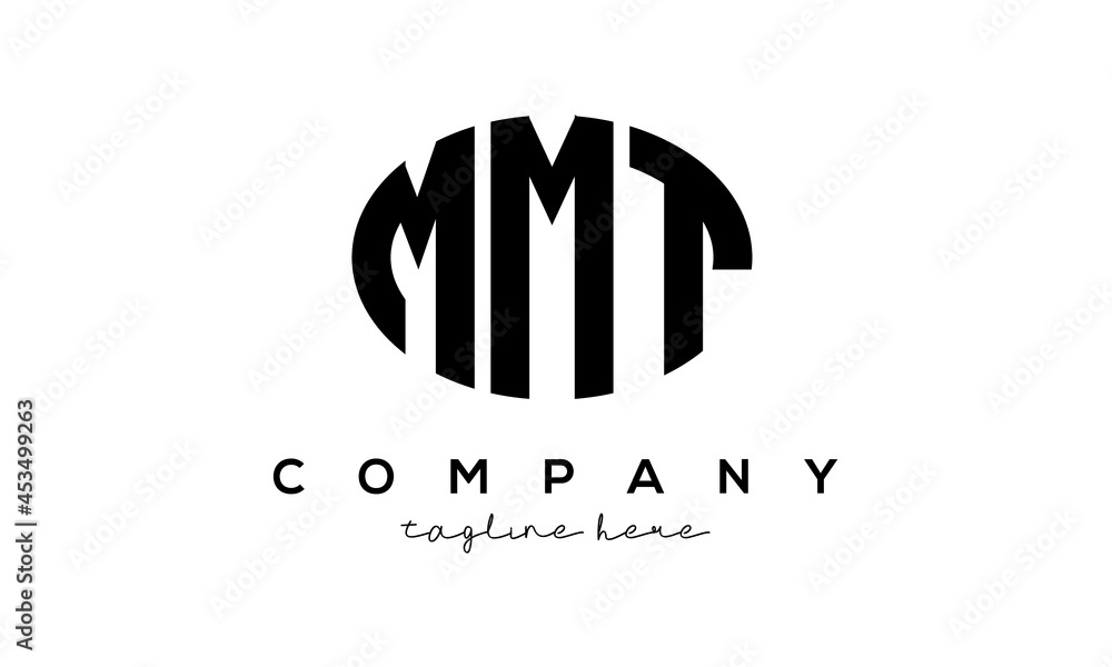 MMT three Letters creative circle logo design
