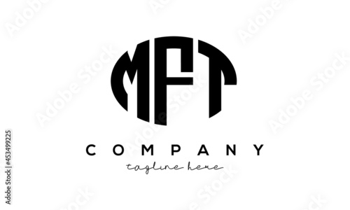 MFT three Letters creative circle logo design