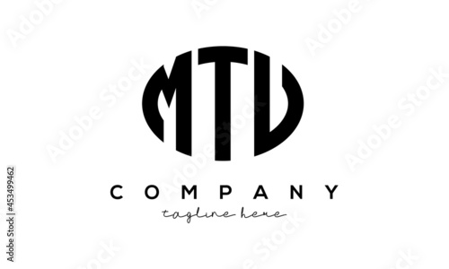 MTU three Letters creative circle logo design