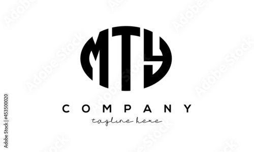 MTY three Letters creative circle logo design photo