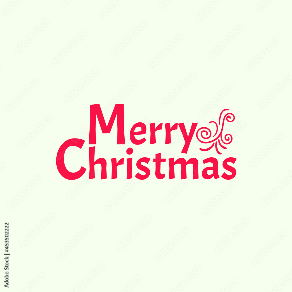 Merry Christmas Background Typography Illustration. Christmas Vector Design. Decorative Christmas Resources Banner