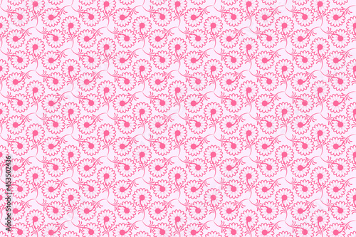 Abstract floral pattern design. Seamless vector graphic pattern for fabric, wallpaper, packaging and other multiple usage 