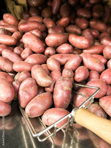 Asterix potatoes for sale in supermarket.