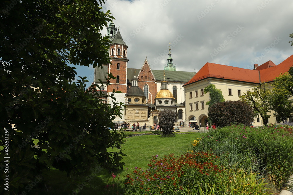 Wawel, Kraków, katedra, dziedziniec, arrasy