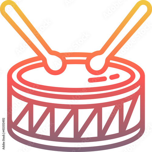 drum gradient icon