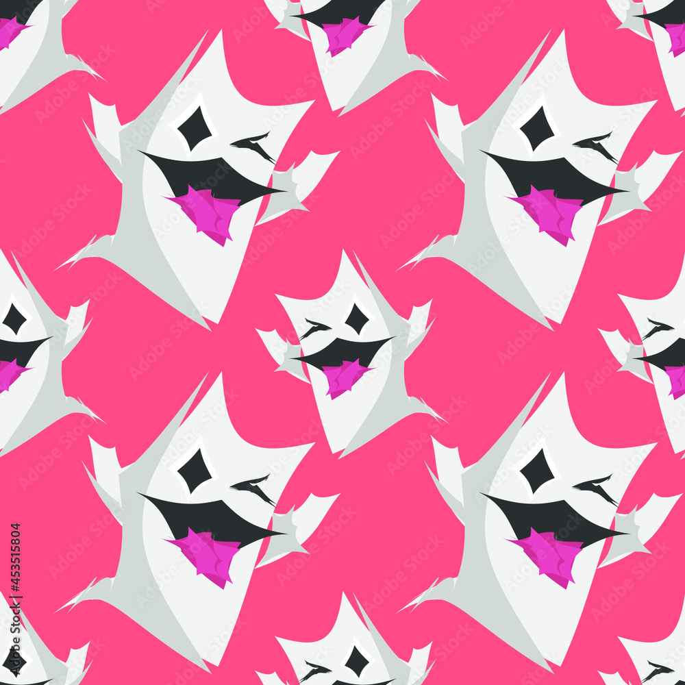 Ghost Halloween PartyAbstract Pattern Expressionism Digital Illustration. Vector Design Seamless Modern Texture. Ghost Halloween PartyAbstract Pattern Expressionism Digital Illustration. Vector Design Seamless Modern Texture.
