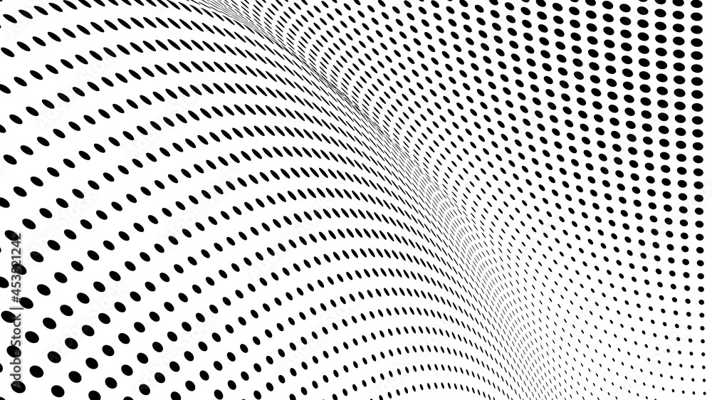 Abstract halftone wave dotted background Abstract halftone wave dotted background