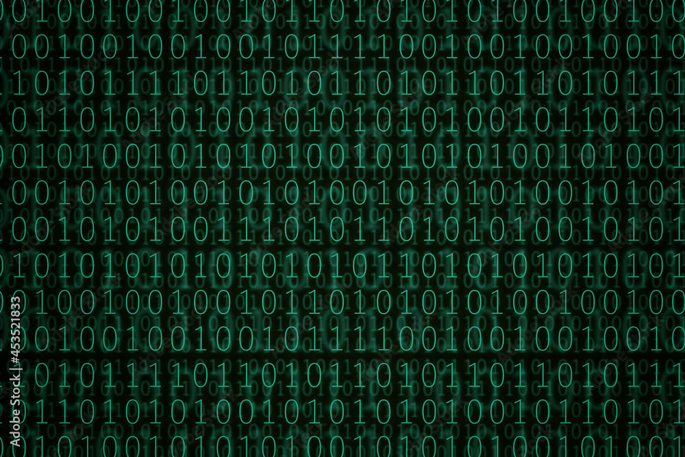 Green binary code background. 3d illustration. Green binary code background. 3d illustration.