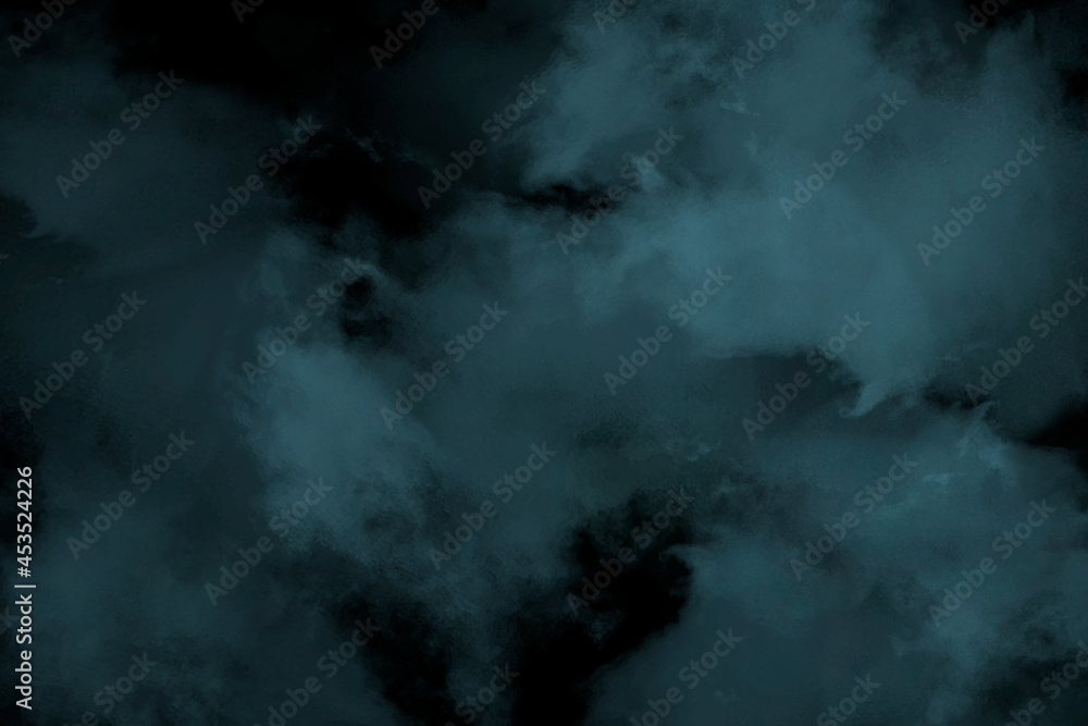 Blue Smoke or Fog Photo Overlay