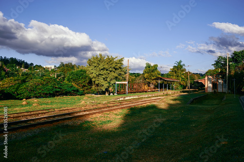 Old and abandoned railway in the city of Vinhedo  Sao Paulo - Brazil