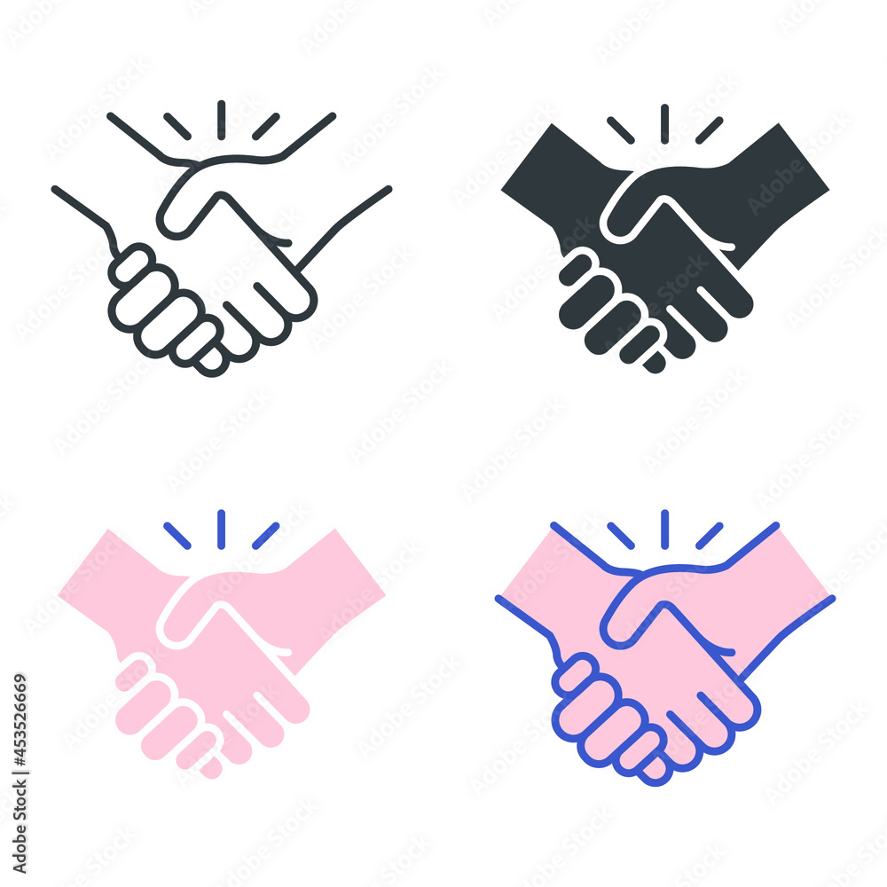 Join hands to fight together, hand in hand, Two hands support each other for teamwork. Handshake in Friendship of cooperation.Collaboration icon. Vector illustration. Design on white background. EPS10 Join hands to fight together, hand in hand, Two hands support each other for teamwork. Handshake in Friendship of cooperation.Collaboration icon. Vector illustration. Design on white background. EPS10