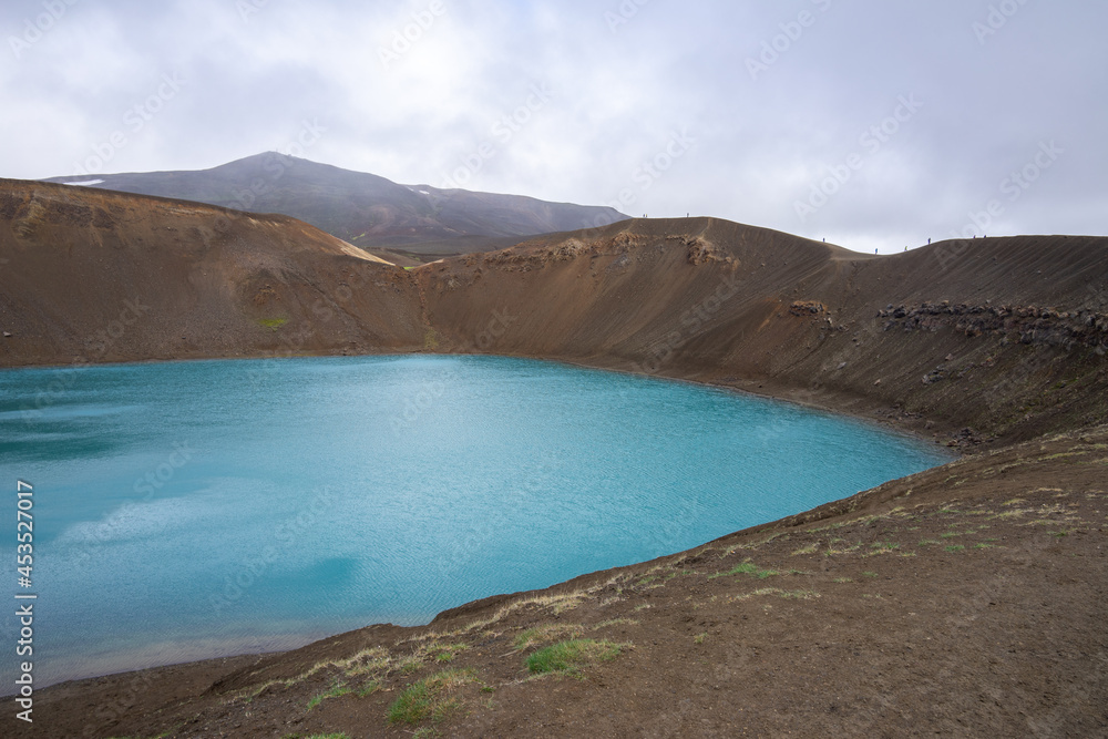 Icelandic volcanic caldera Krafla