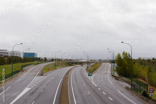 Obraz na płótnie driving on highway w salonie