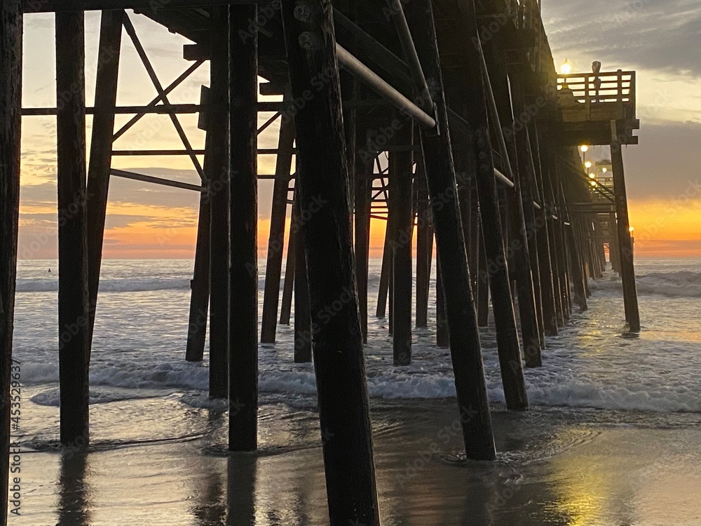 pier at sunset