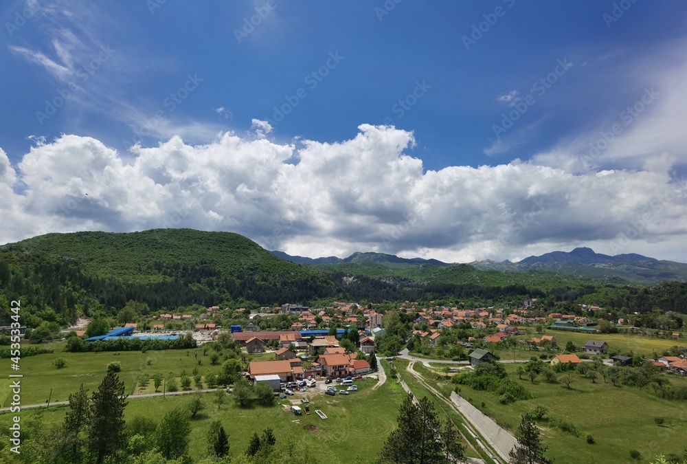 sunny summer day in montenegro