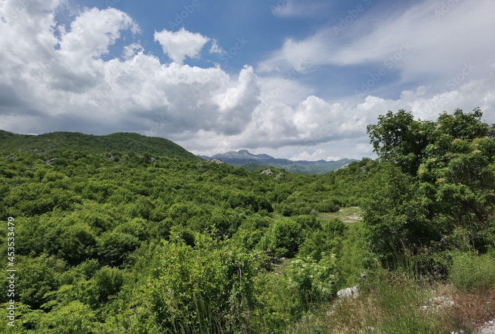 sunny summer day in montenegro